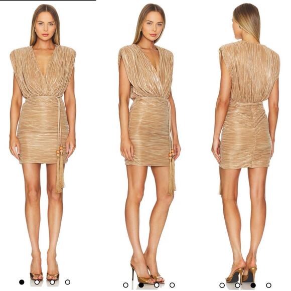 NWT NEW Sabina Musayev Blake Mini Dress in Pecan - Picture 4 of 6